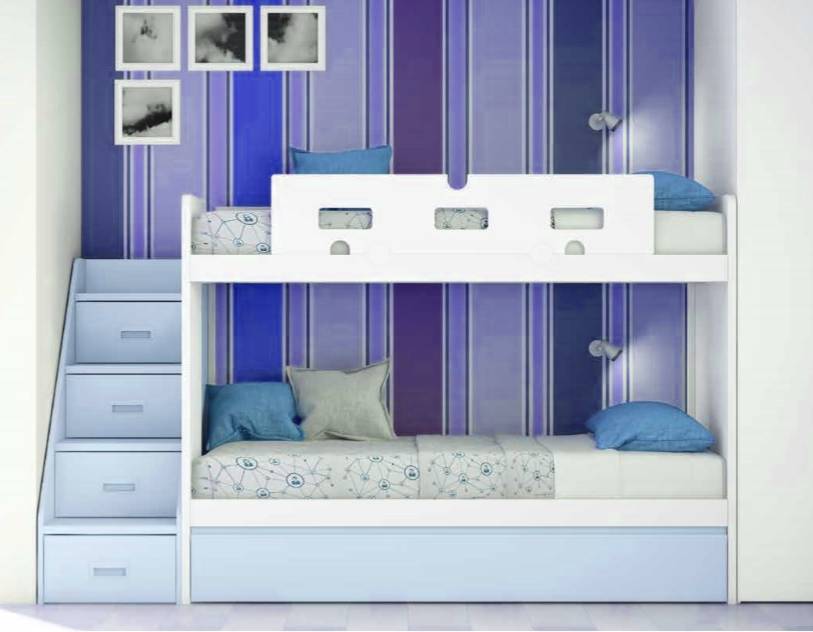 LITERA CON ESCALERA LATERAL FRM - Muebles de Tena