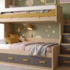 Litera de matrimonio RMB 311 con cama inferior 135x190 y cama superior 90x190