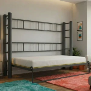 cama abatible horizontal 135 abierta con estructura metálica resistente