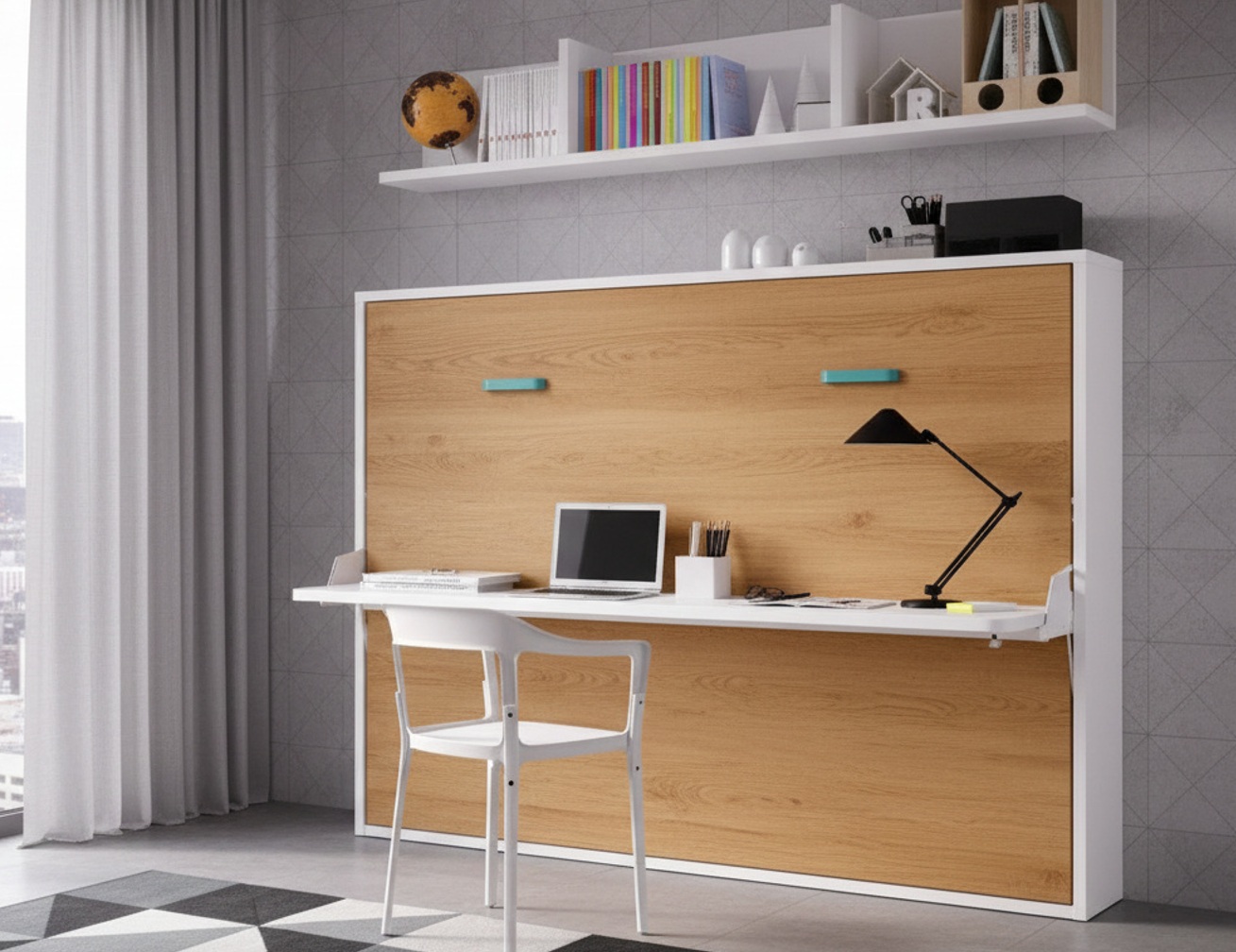 CAMA ABATIBLE MATRIMONIO CON ESCRITORIO RMB