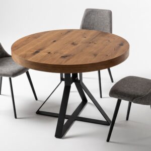 Mesa redonda extensible Hiedra de Pemi | Ø110–180 cm