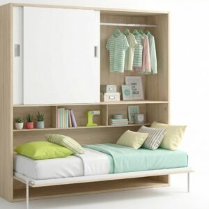 CAMA ABATIBLE CON ARMARIO FRM.