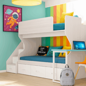 Litera con escalera de cajones LIDER2