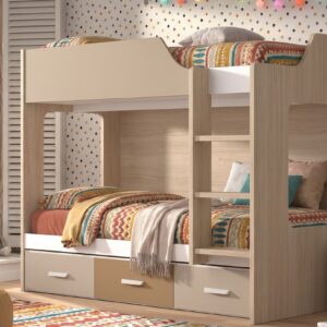 Litera juvenil BSC41 con panel trasero protector y escalera