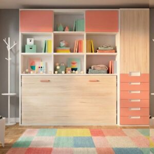 Habitación con cama abatible formas evo.