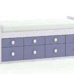 Cama compacta 6 cajones frm 90×180¨ - Muebles Detena