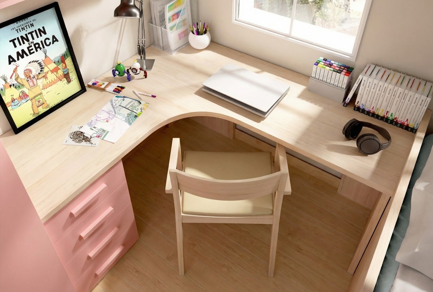 Escritorio rinconero a medida bsc.