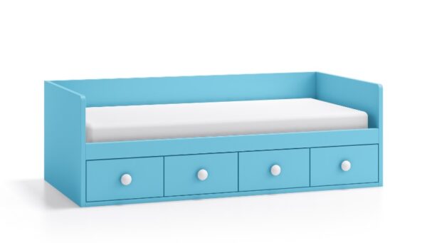 cama compacta con 4 contenedores