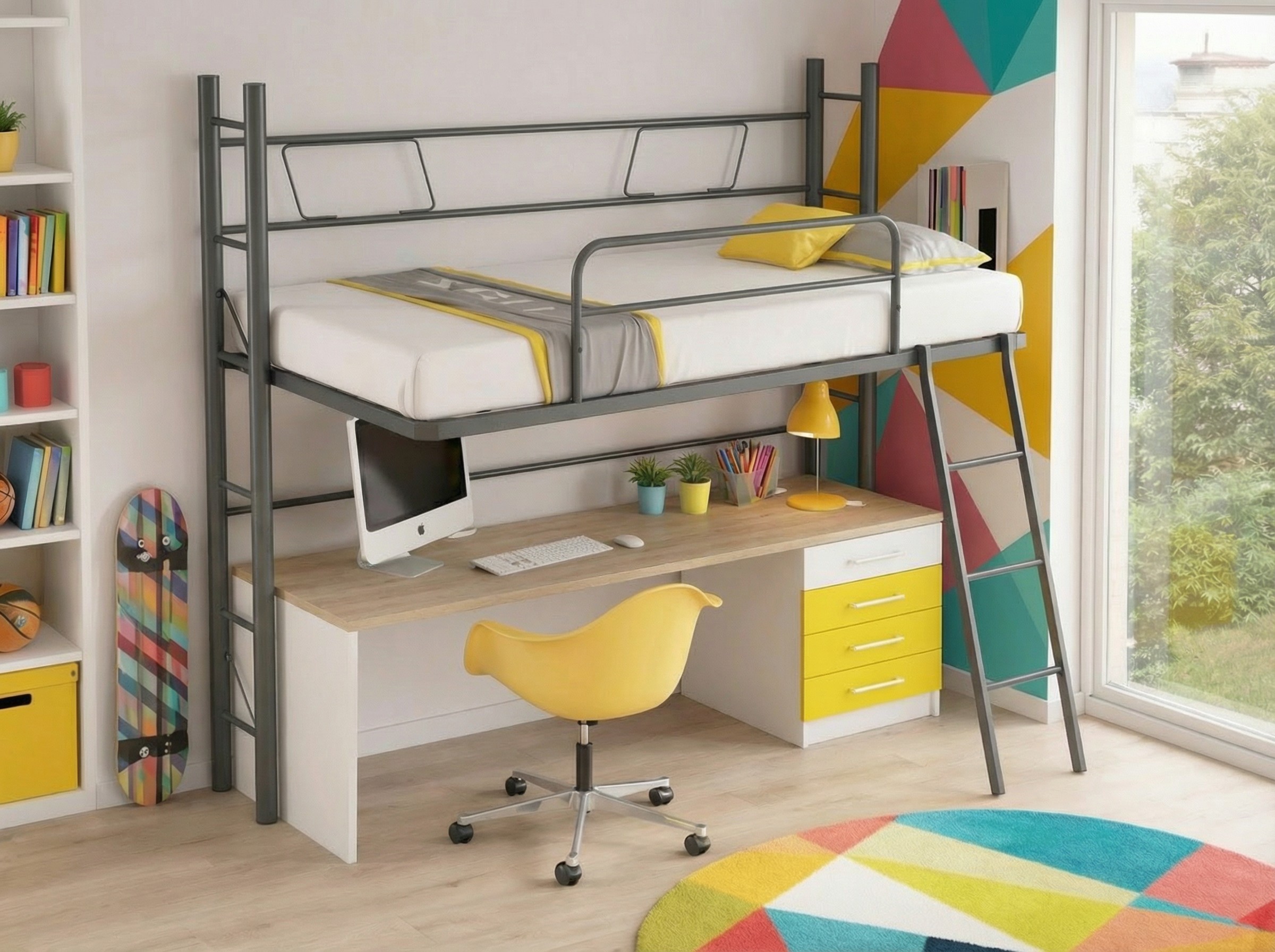 CAMA ALTA ABATIBLE HORIZONTAL NYC. - Imagen 4