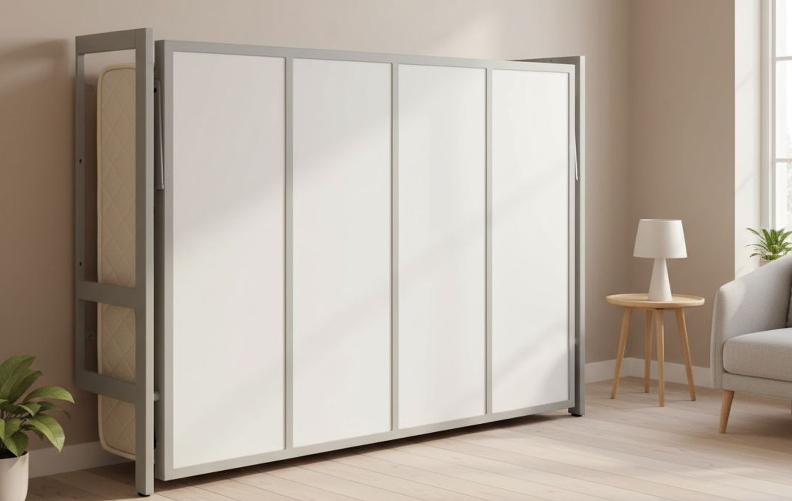 CAMA ABATIBLE DE MATRIMONIO 135X190 CMB.