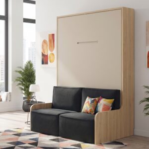 cama abatible con sofá Nova 135 cerrada en modo sofá