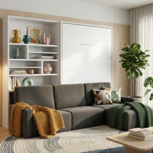 CAMA ABATIBLE VERTICAL CON SOFA NOVA.