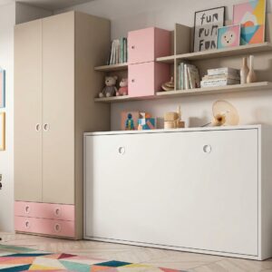 DORMITORIO COMPLETO CON CAMA ABATIBLE BASE4.