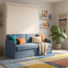 Cama abatible con sofá de matrimonio 135x190 cerrada