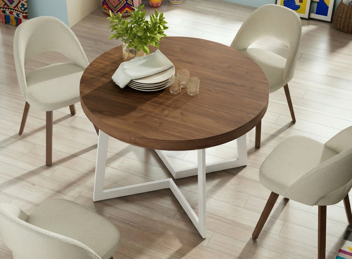 MESA COMEDOR EXTENSIBLE MELODY. - Imagen 8