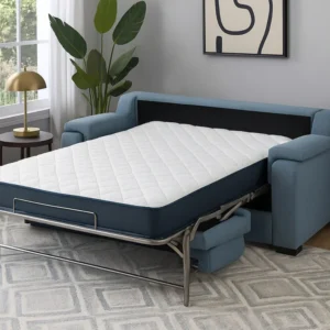 Sofá cama con apertura italiana y colchón grueso para dormir diariamente