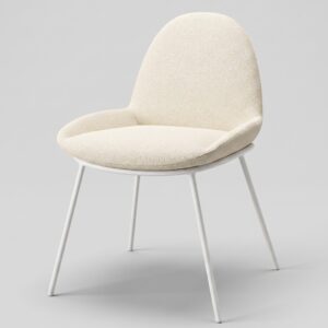 Silla de comedor Class increíble de Pemi con patas metálicas y tapizado personalizable