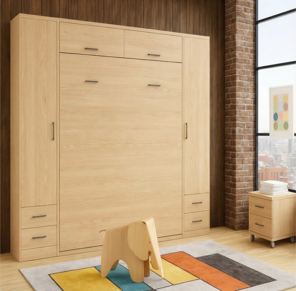 CAMA ABATIBLE CON ARMARIOS WN135 - Imagen 6