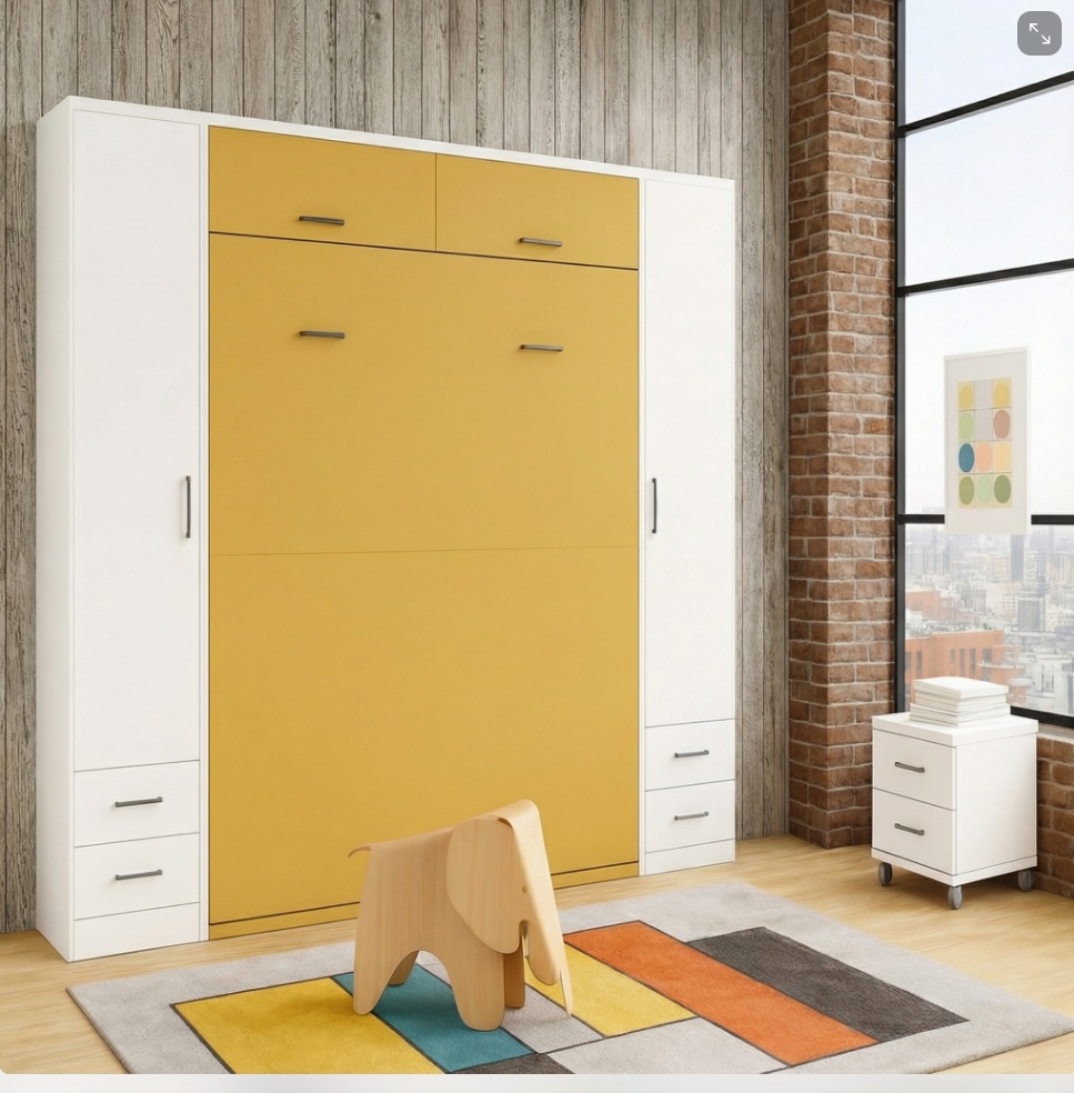 CAMA ABATIBLE CON ARMARIOS WN135 - Imagen 7