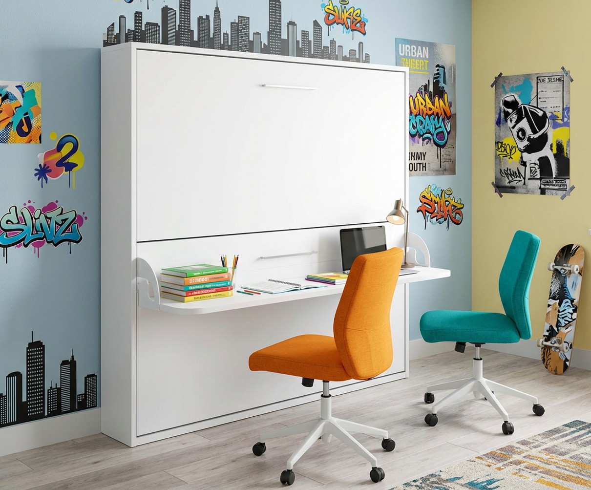 Litera abatible plegable con escritorio incorporado nova.