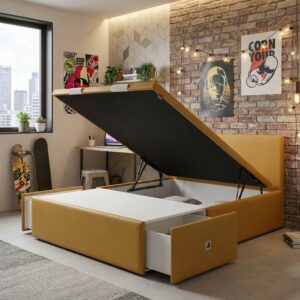 CANAPE ABATIBLE CON CAJONES