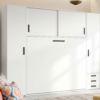 Cama abatible con armarios YBN5 120x190 con armario superior corredero