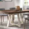 mesa de comedor extensible moderna 120x90 de madera KZAN8