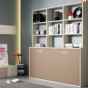 CAMA ABATIBLE CON LIBRERIA YBN45