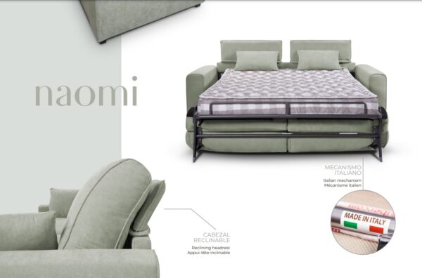 SOFÁ CAMA ITALIANO NAOMI "RELAJACIÓN" - Imagen 10