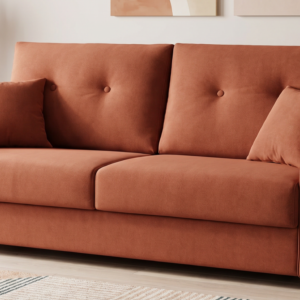 Sofá cama Sylvia con mecanismo italiano certificado CATAS
