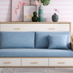 Cama abatible con sofa sonrie.