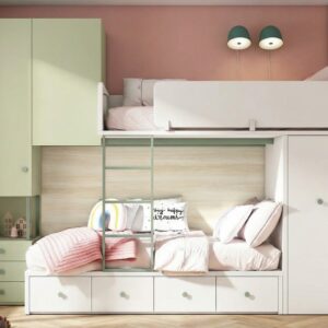 Composición de litera tren sonrie 80.