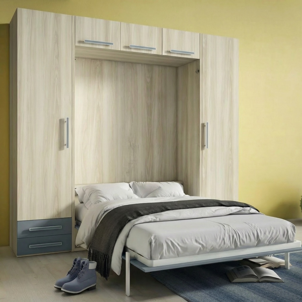 Cama abatible matrimonio ybn 150x190 - Imagen 3