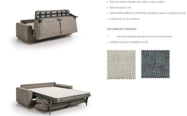 Sofa cama italiano snt Lluna1 - Imagen 11