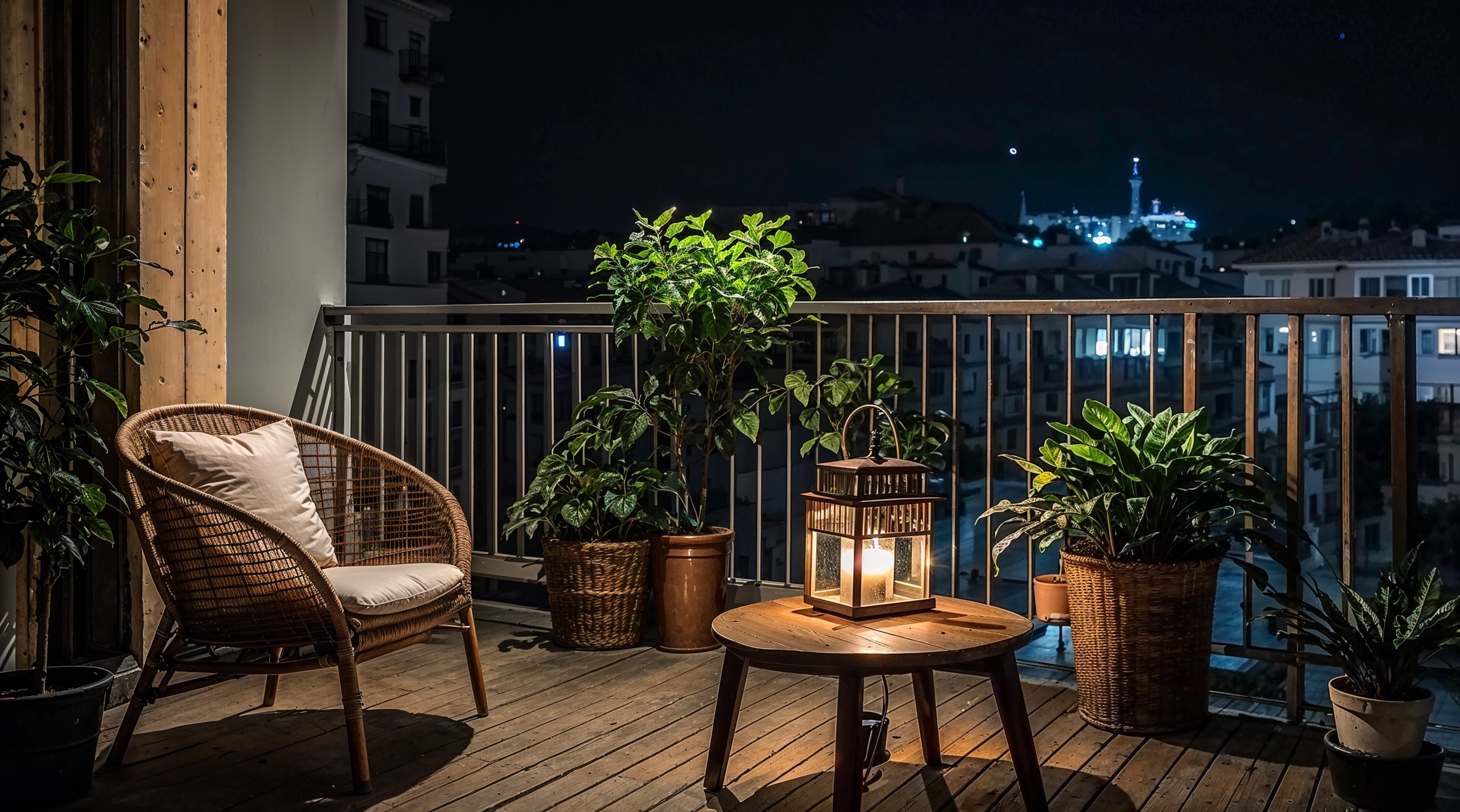 terraza pequeña, decoración