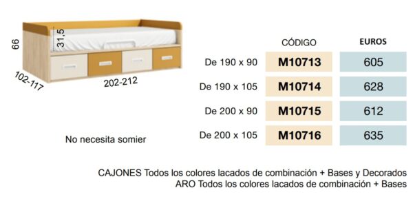 Cama compacta xpl1