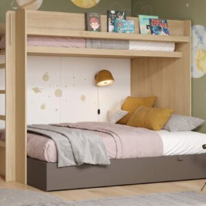 Litera de matrimonio ROS Moduls con cama superior 90x190 e inferior 135x190