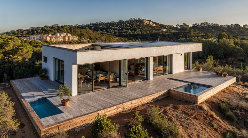 casa modular, construir, amueblar
