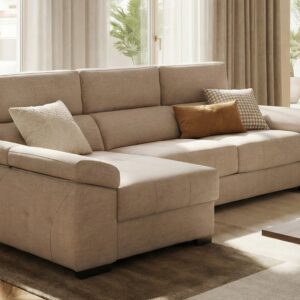 Sofá cama con chaise longue Simonet