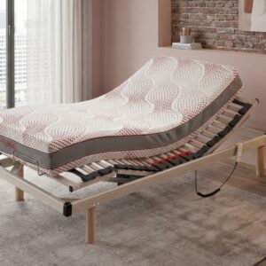 Cama articulada con colchón de latex100.