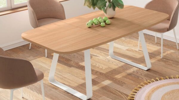 Mesa de comedor extensible flow