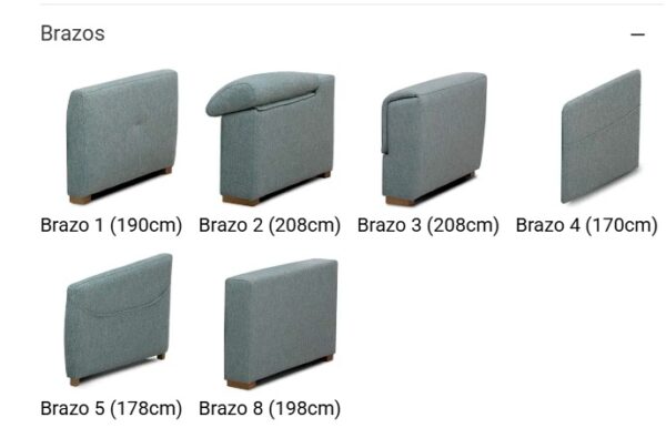 Sofa cama italiano y chaise longue Charo2 - Imagen 5