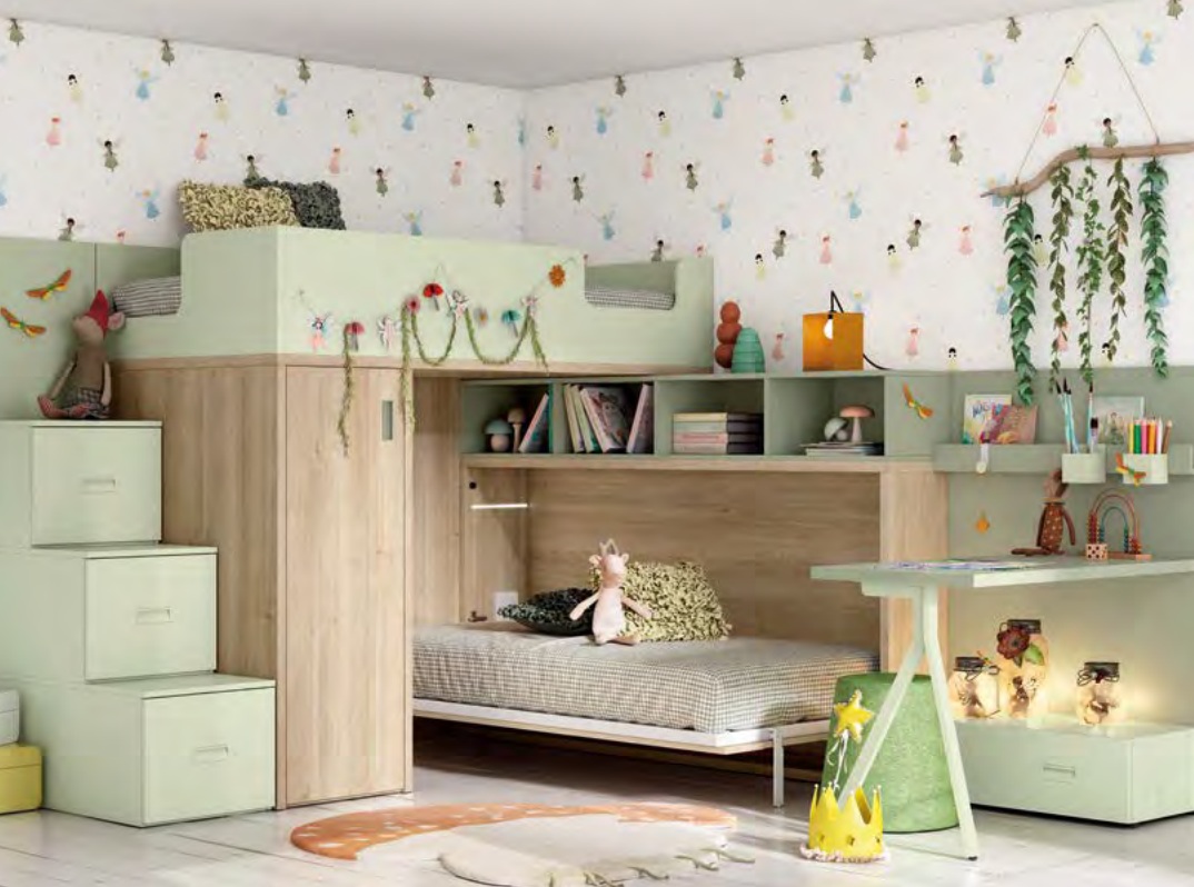Composicion completa con cama abatible MG