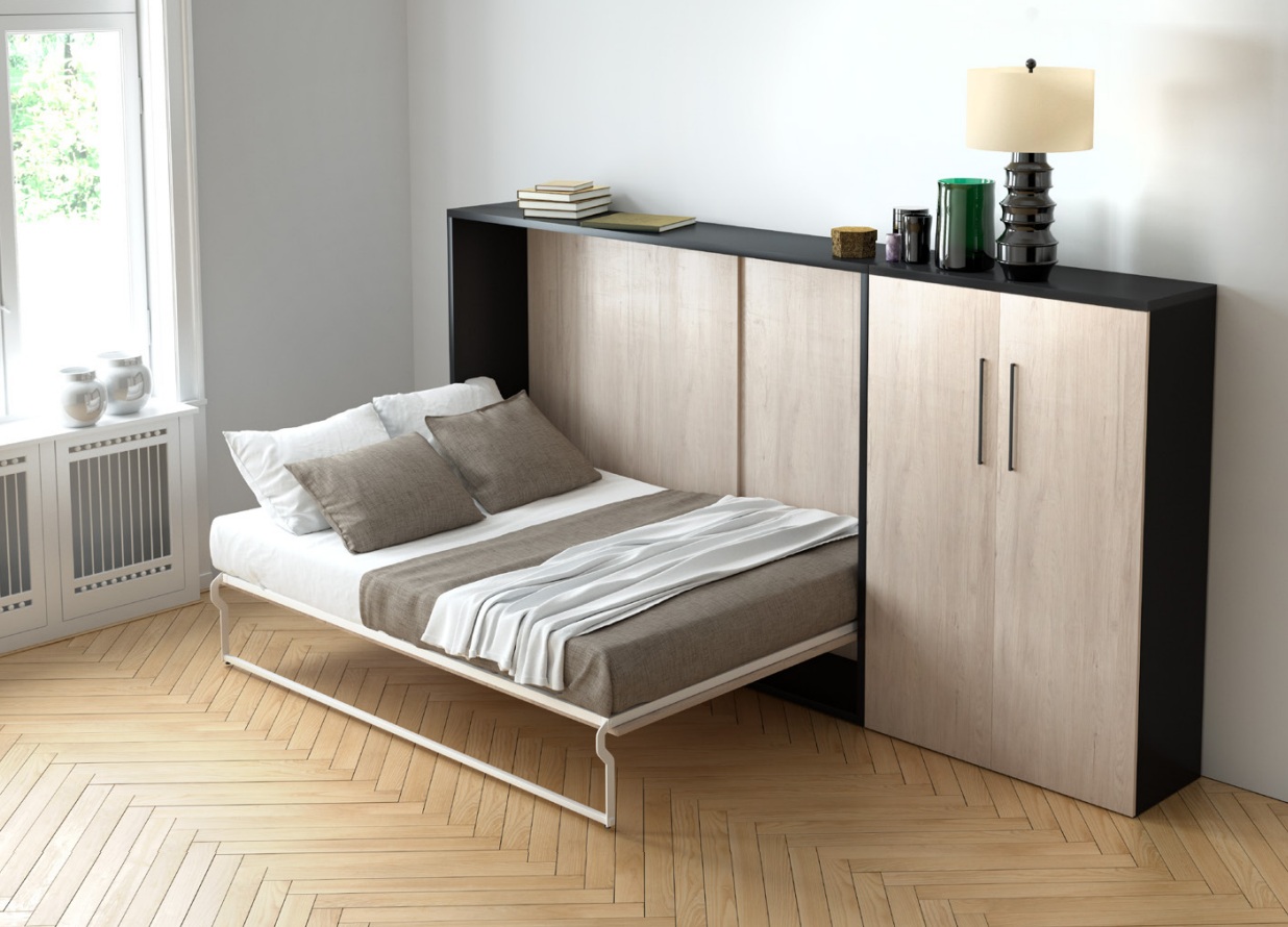 Cama abatible con armario Nova