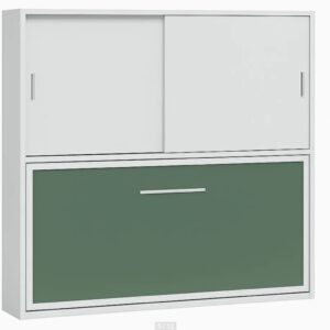 Cama abatible con armario superior Nova