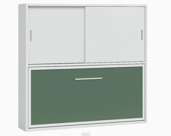 Cama abatible con armario superior Nova