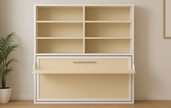 Cama abatible con libreria y escritorio Nova