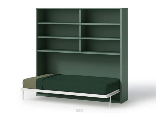 Cama abatible 90x190 con libreria Nova - Imagen 3