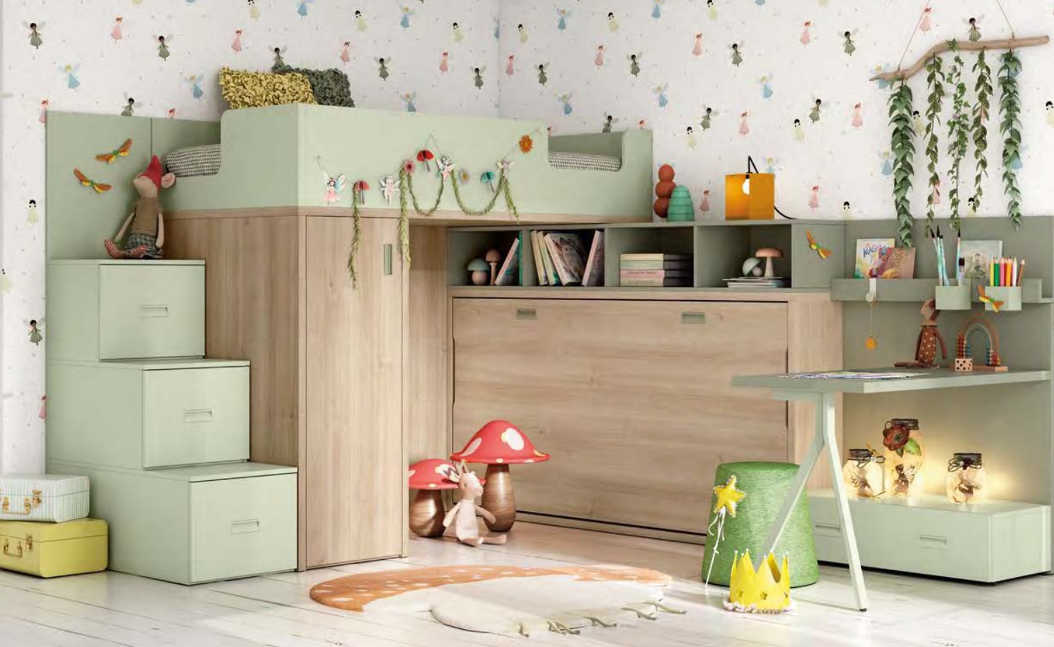 Composicion completa con cama abatible MG - Imagen 2