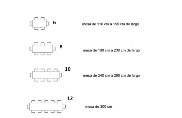 Mesa de comedor extensible 2222 - Imagen 6